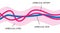 Anatomy of umbilical cord. two umbilical veins and one umbilical artery