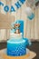 Anazing cake for boy`s first Birthday.