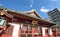 Ancestral shrine Kanda Myojin Set shrine Kanda Myojin Set shrine Torii Shrine Blue sky Red