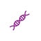 Ancestry or Genealogy Icon and DNA helix