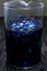 Anchan flower herbal blue tea Clitoria Ternatea in a glass beaker