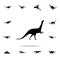 Anchisaurus icon. Detailed set of dinosaur icons. Premium graphic design. One of the collection icons for websites, web design,