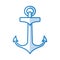 Anchor artistic isolated icon