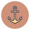 Anchor, boat anchor Vector Icon which can easily edit