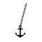 Anchor chain, Ship anchor or boat anchor flat icon