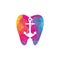 Anchor Dental tooth dentist Logo Icon Design