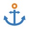 Anchor, fix, secure icon. Simple vector design