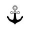 Anchor Glyph Vector Icon that can easily edit or modify.