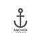 Anchor graphic design template vector