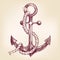 Anchor hand drawn vector illustration