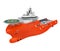 Anchor Handling Tug Supply Vessel Isolated