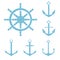 Anchor helm isolated background