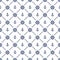 Anchor and helm ship seamless pattern. Blue symbol boat or steering on white background. Repeated marine texture. Repeat maritime