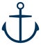 Anchor icon. Traditional nautical symbol. Marine ship equipment