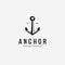 Anchor Maritime Vintage Marine Logo Vector Design Illustration, Concept of Heavy Water Transportation Navy