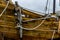 Anchor on an old 1400\'s replica ship.