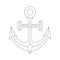 Anchor. Outline icon