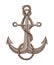 Anchor and rope sketch engraving vector illustration. Hand drawn print design image. Nautical symbol in vintage style