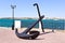 Anchor on a seafront