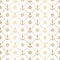 Anchor seamless pattern. Repeating anchors texture. Symbol boat or ship on gold background. Repeated marine pattern. Nautical desi