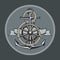 Anchor symbol badge round