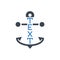 Anchor Text Vector Glyph Icon