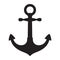 Anchor vector helm logo icon Nautical maritime chain boat ocean sea symbol illustration