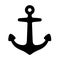 Anchor vector icon logo boat pirate maritime Nautical illustration symbol clip art graphic