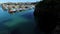 Anchored fishing boats in Newquay harbour