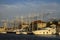 Anchored vessels in Stari grad Hvar