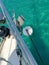Anchoring of a sailing boat in the Mediterranean