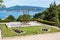 Anchors of an old ship in the battle of Rande in Vigo, Galicia,