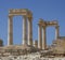 Ancient Acropolis in Rhodes. Lindos city. Greece