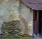 Ancient Adobe And Stone Hut