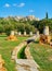 Ancient Agora of Athens with the Acropolis in background. Greece.
