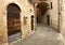Ancient alleyway of Cocullo, a village in Abruzzo in the province of L`Aquila