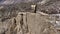 Ancient Altit Fort In Karimabad, Hunza Valley In Gilgit Baltistan, Pakistan. 12 century Fortress - Aerial Drone Shot