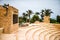 An ancient amphitheater in an Arab town