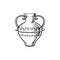 Ancient amphora icon sketch
