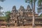 Ancient Angkor Wat Ruins Panorama. Siem Reap, Cambodia