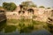 Ancient Antique 400 Years Old Open Well.swimming pool.Stock Photography Image