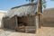 Ancient arabian wooden hut served like kitchen