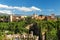 Ancient arabic fortress Alhambra in, Granada, Spain, European travel landmark.