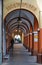 The ancient arcades of San Maurizio Canavese