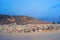 The ancient archaeological site of Caral, near Supe, Barranca Province, Peru. Caral is a UNESCO world heritage site and considered