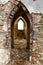 Ancient arches through the brick walls