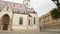 Ancient architecture of beautiful Saint Mark\'s church in Zagreb, panorama
