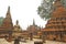 Ancient architecture of Buddhist temples in Sukhothai Historical