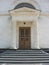 Ancient architecture entrance with old door