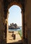 Ancient archway with a view, Philae temple , Egypt